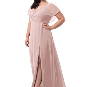 Azazie Rylee Gown in dusty rose